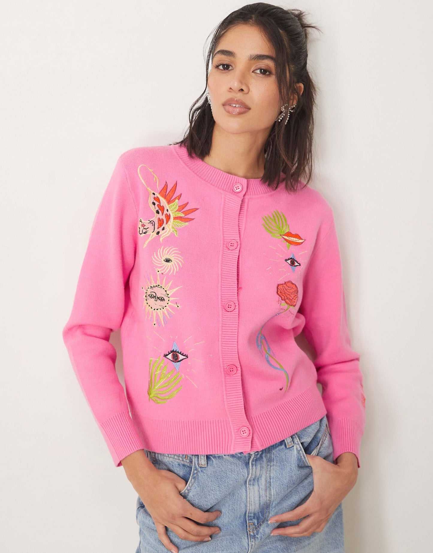 Embroidered Cardigan