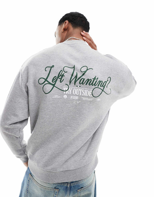 Oversized Sweatshirt With Print