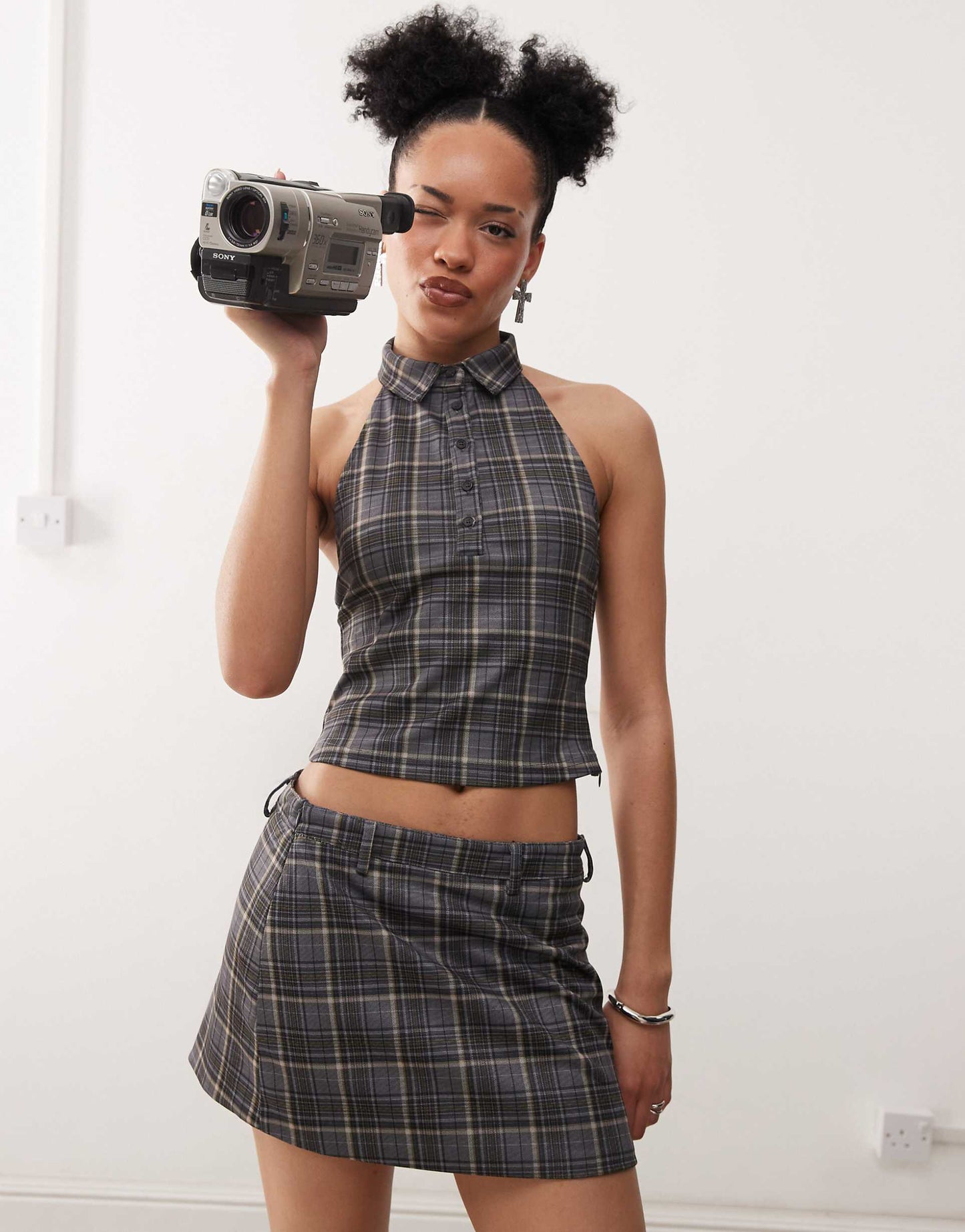 Harlo Collared Check Top Co-Ord