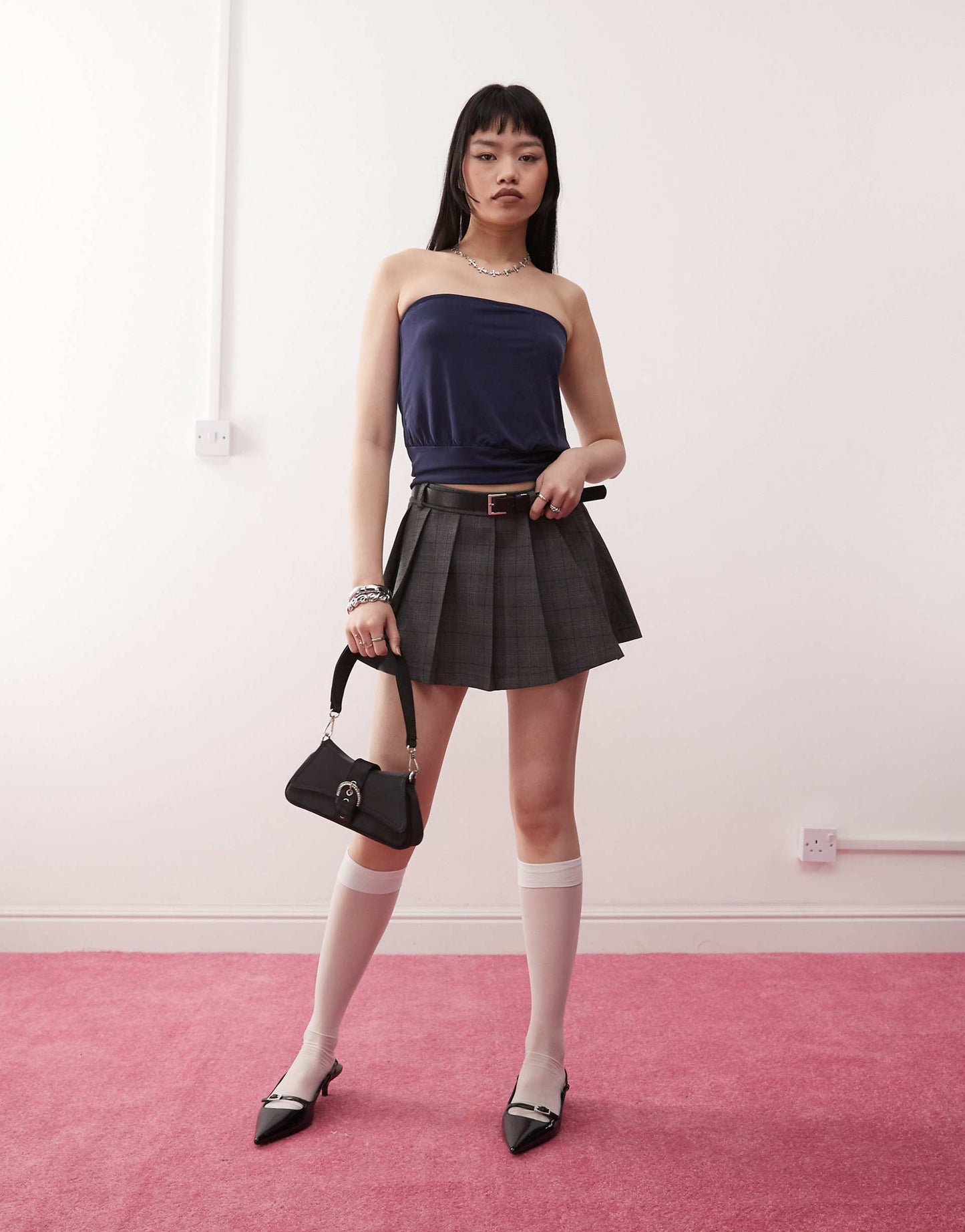 Leocadia Cupro Bandeau Top