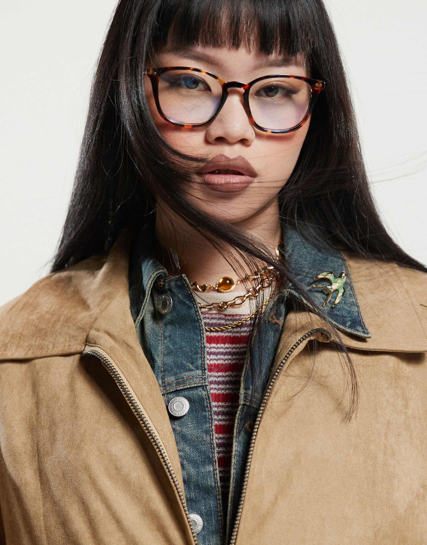 Catalin Boxy Oversized Faux Leather Jacket
