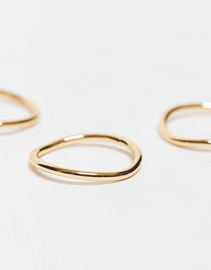 14K Gold Plated Stacking Ring