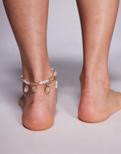 Oceanics Shell Charm Anklet