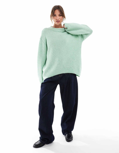 Oversized Crew Neck Jumper