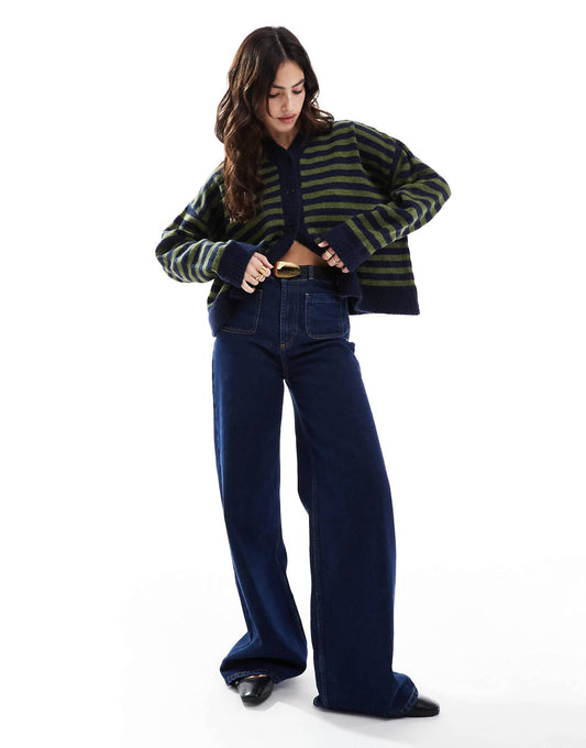 Knitted V Neck Cardigan
