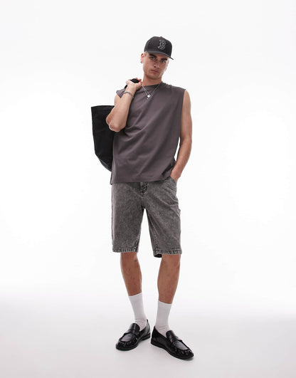 Garyville Regular Fit Carpenter Denim Shorts