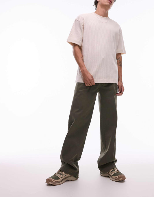 Unionville Pleated Wide Leg Work Trousers