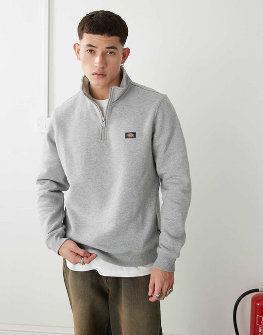 Oakport Small Logo Quarter Zip Jumper