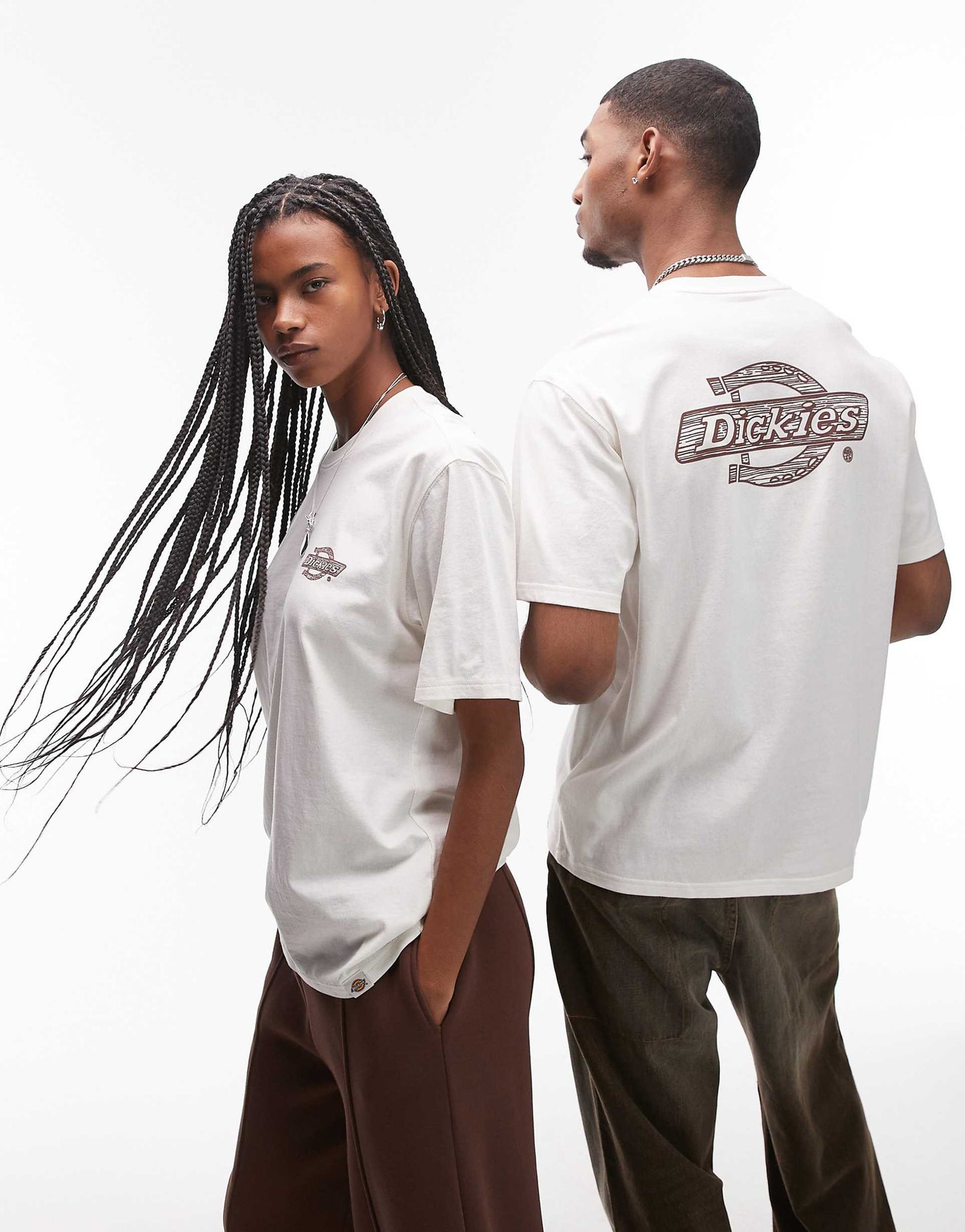 Wood Logo Back Print T-Shirt