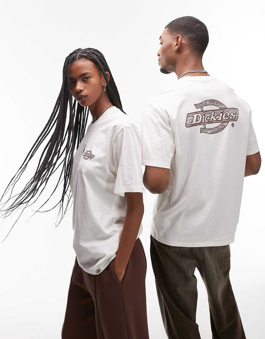 Wood Logo Back Print T-Shirt