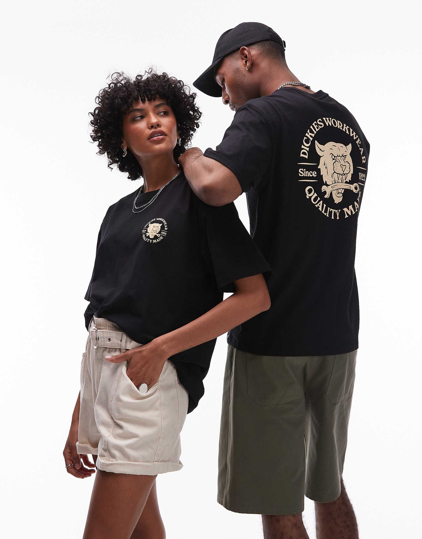 Wrench Tiger Graphic Back Print T-Shirt