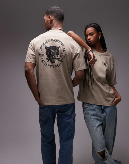 Wrench Tiger Graphic Back Print T-Shirt