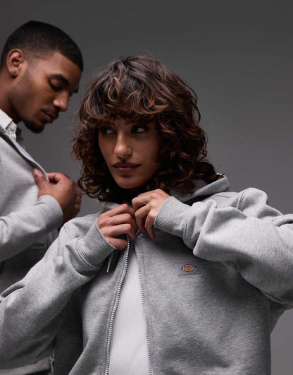 Oakport Small Logo Full Zip Hoodie