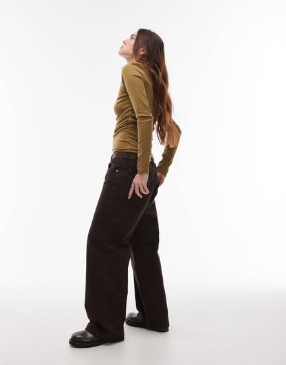 Funnel Neck Long Sleeve Top