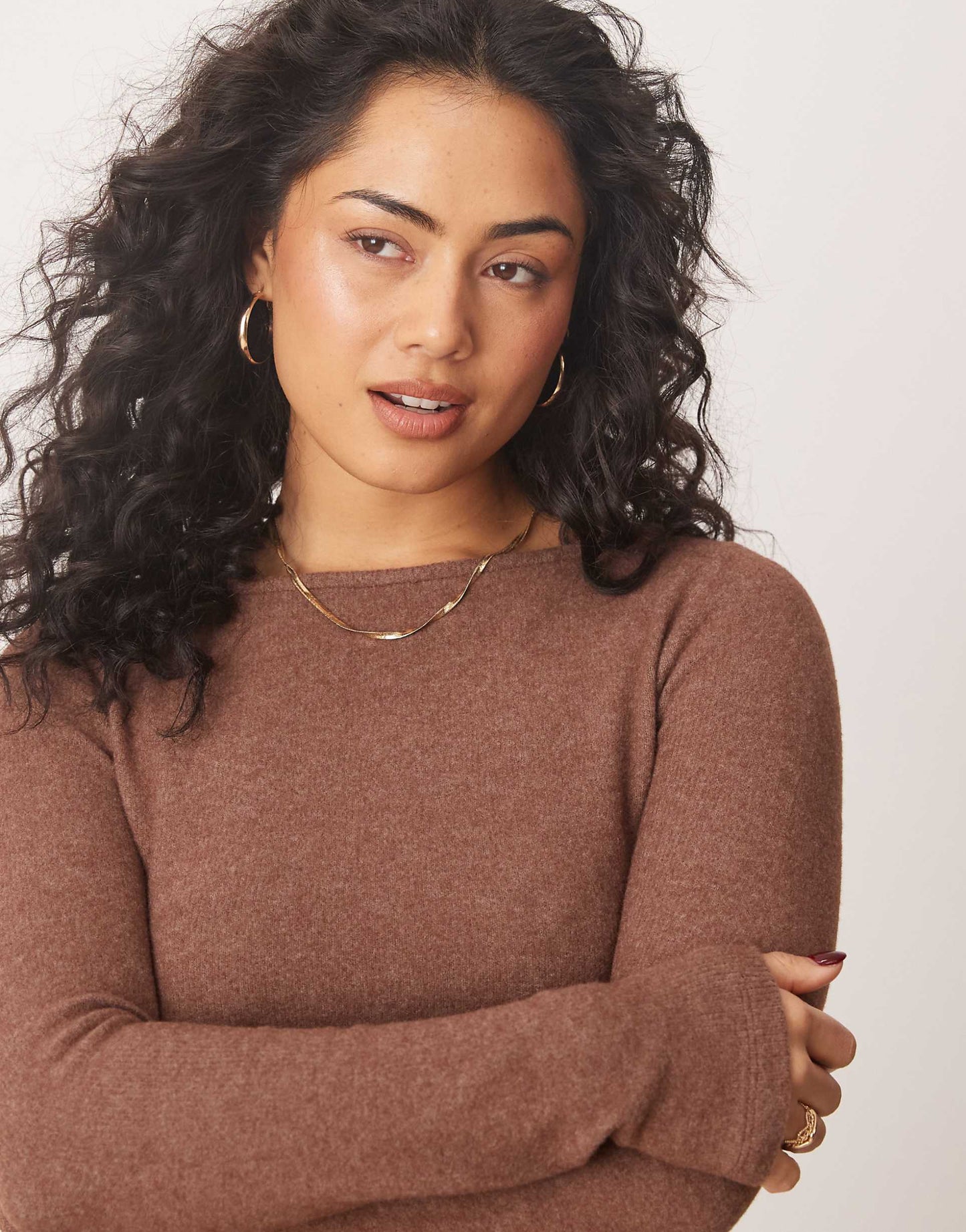 Cosy Poplin Mix Mini Dress