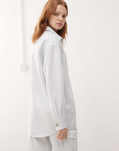 Button Up Oversized Shirt Co-Ord