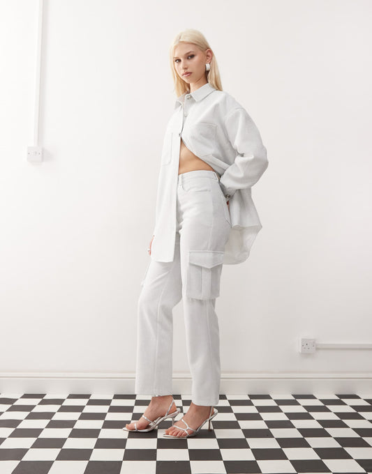 Straight Leg Utility Trousers Co-Ord
