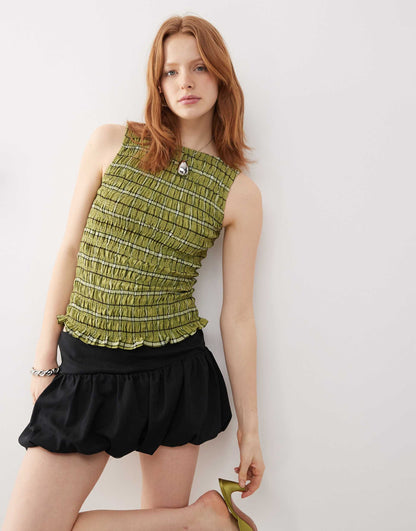 Cher Shirred Top