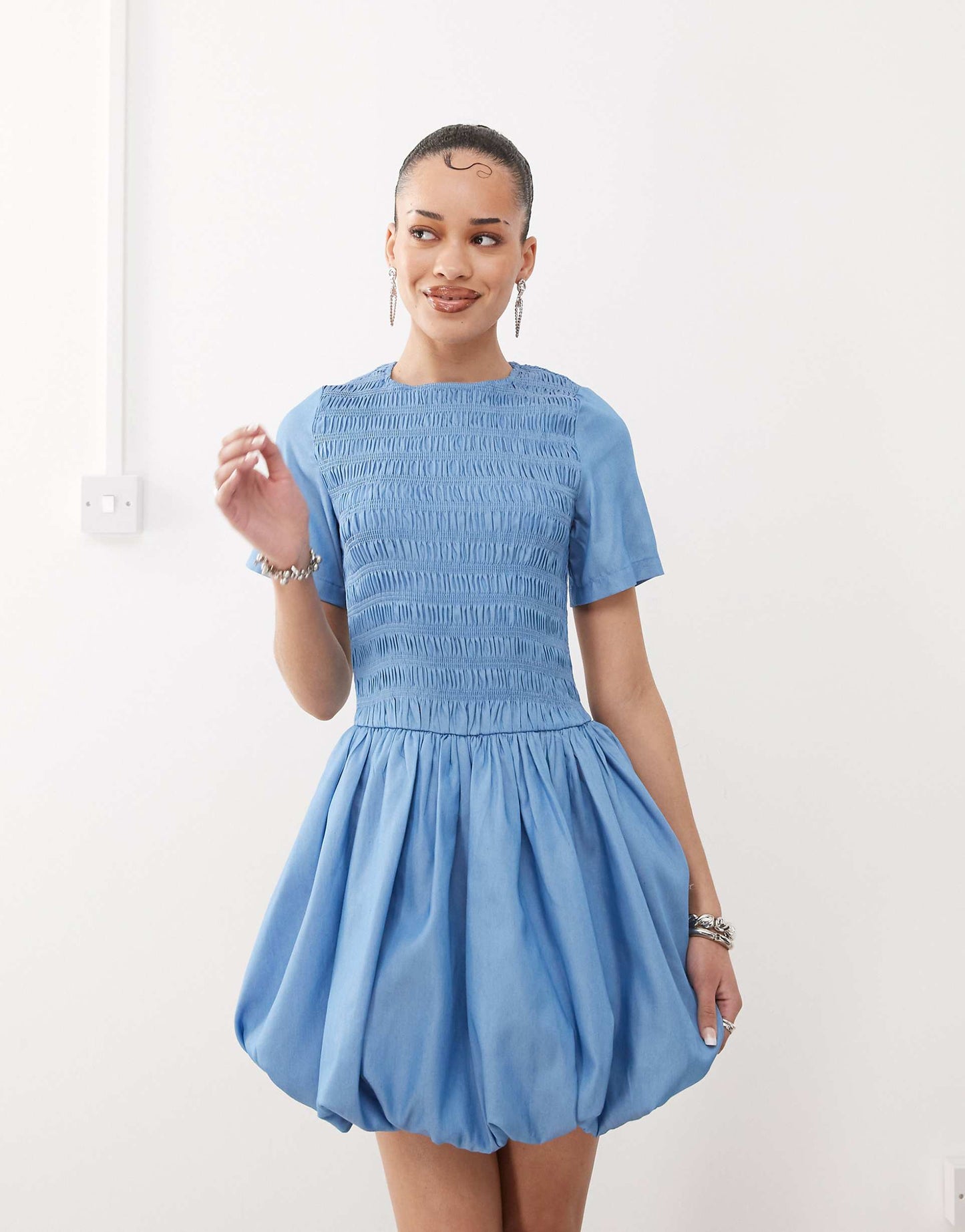 Eleanor Puffball Mini Dress