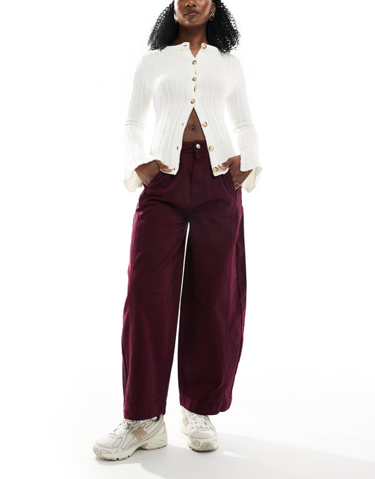 Seamed Barrel Trousers