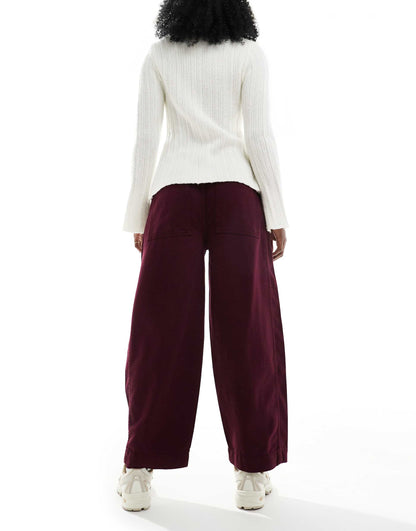 Seamed Barrel Trousers