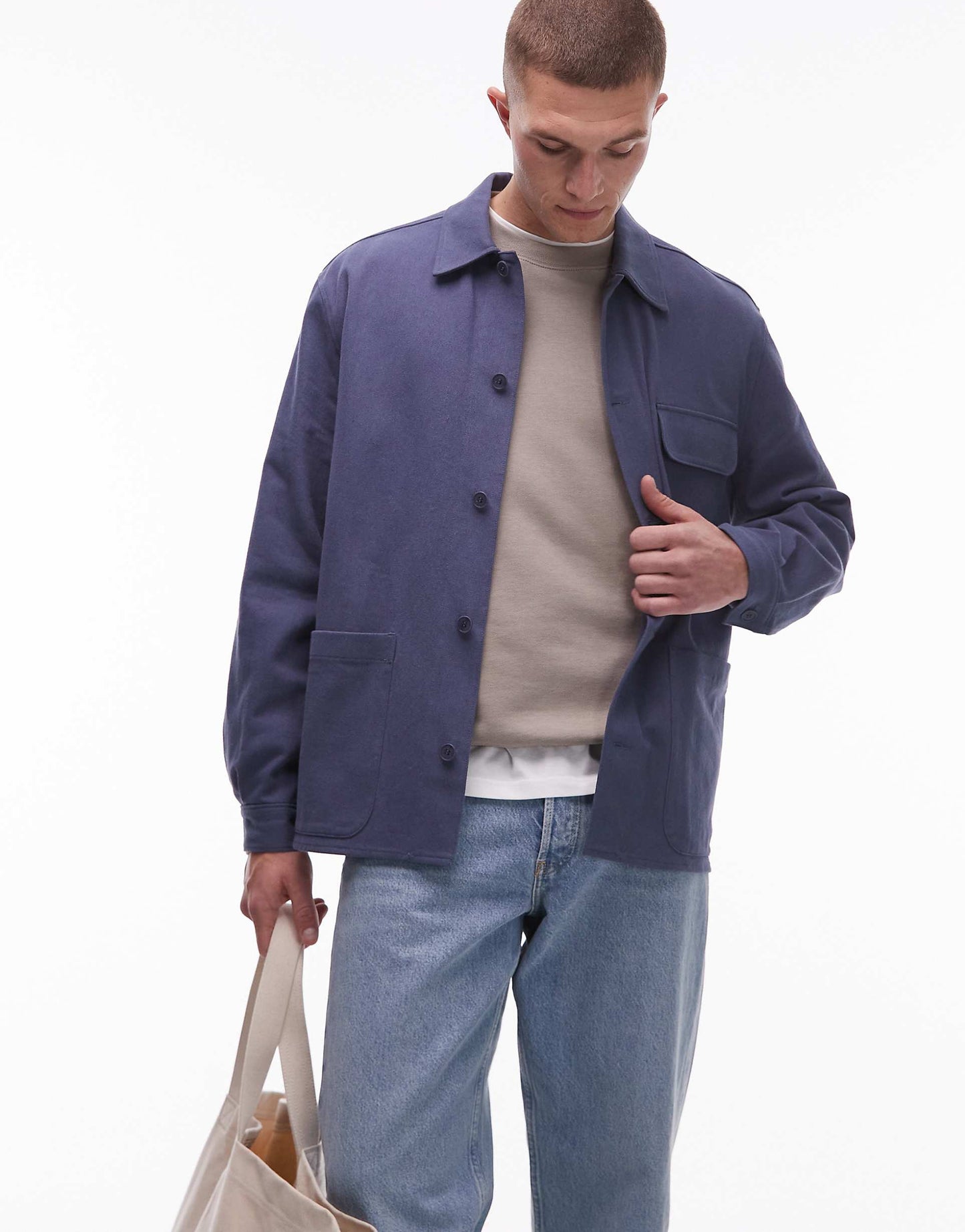 Overdyed Twill Shacket