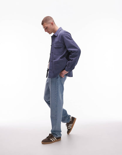 Overdyed Twill Shacket