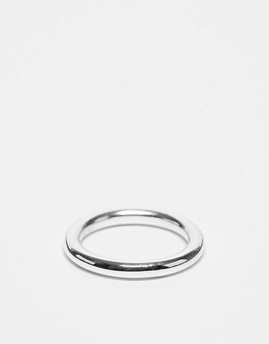 Sterling Silver Minimal Cylinder Ring