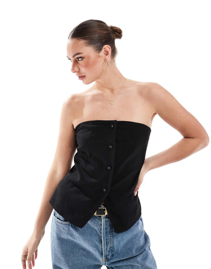 Luis Strapless Suting Vest
