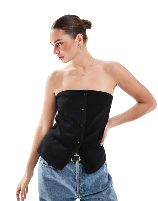 Luis Strapless Suting Vest