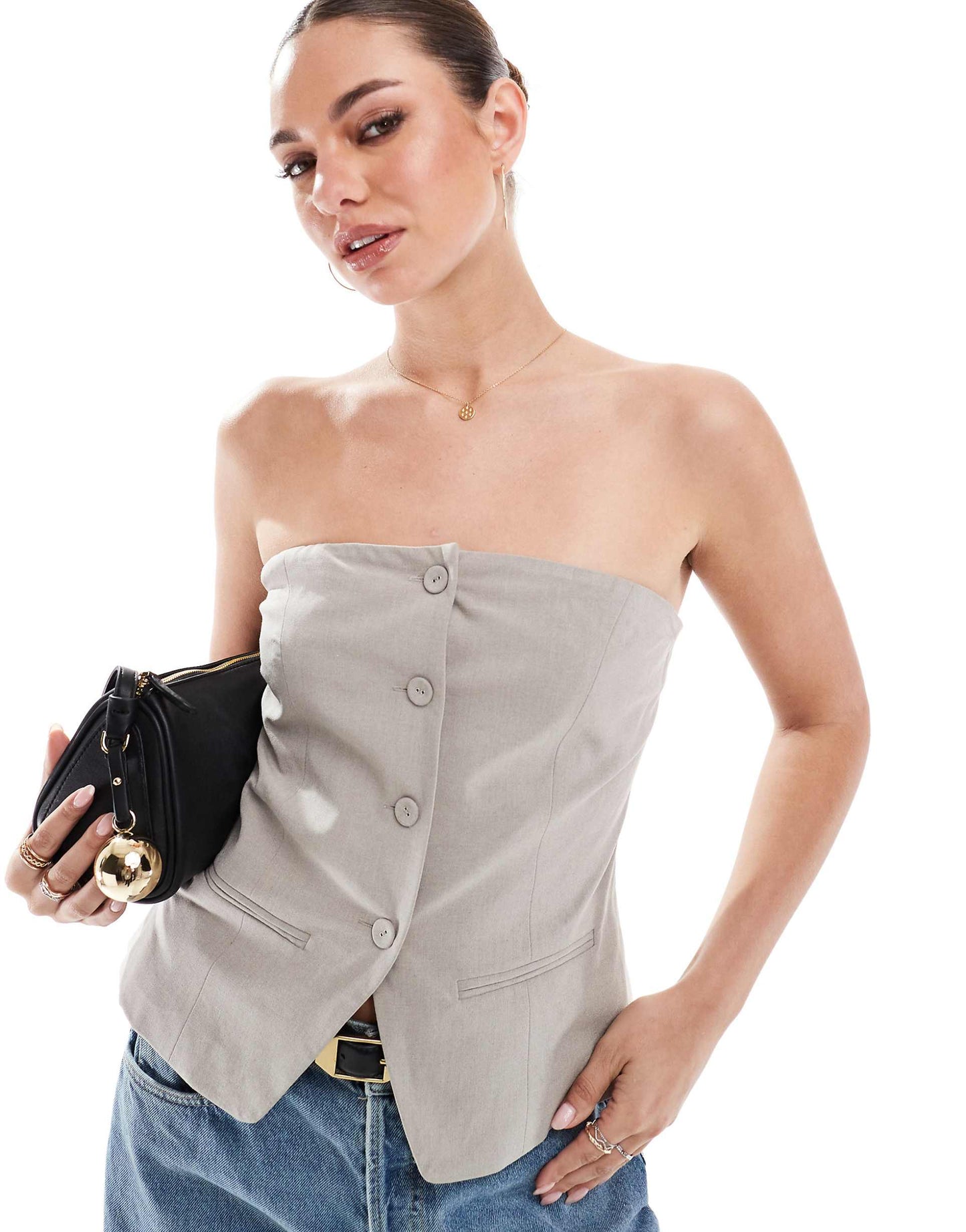 Luis Strapless Suting Vest