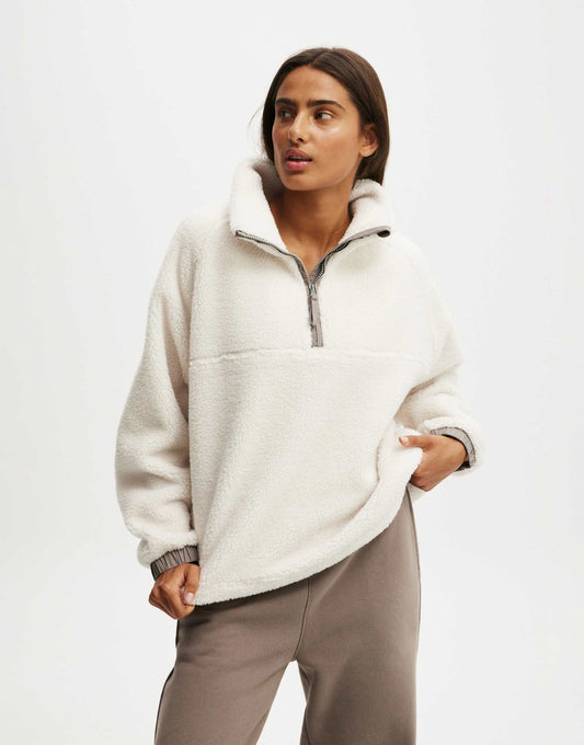 Balance Half Zip Sherpa Pullover Jacket