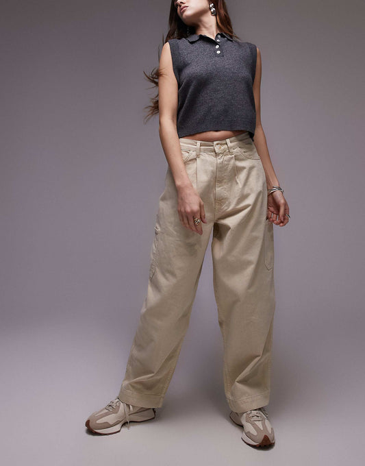 Clean Pull On Cargo Trousers