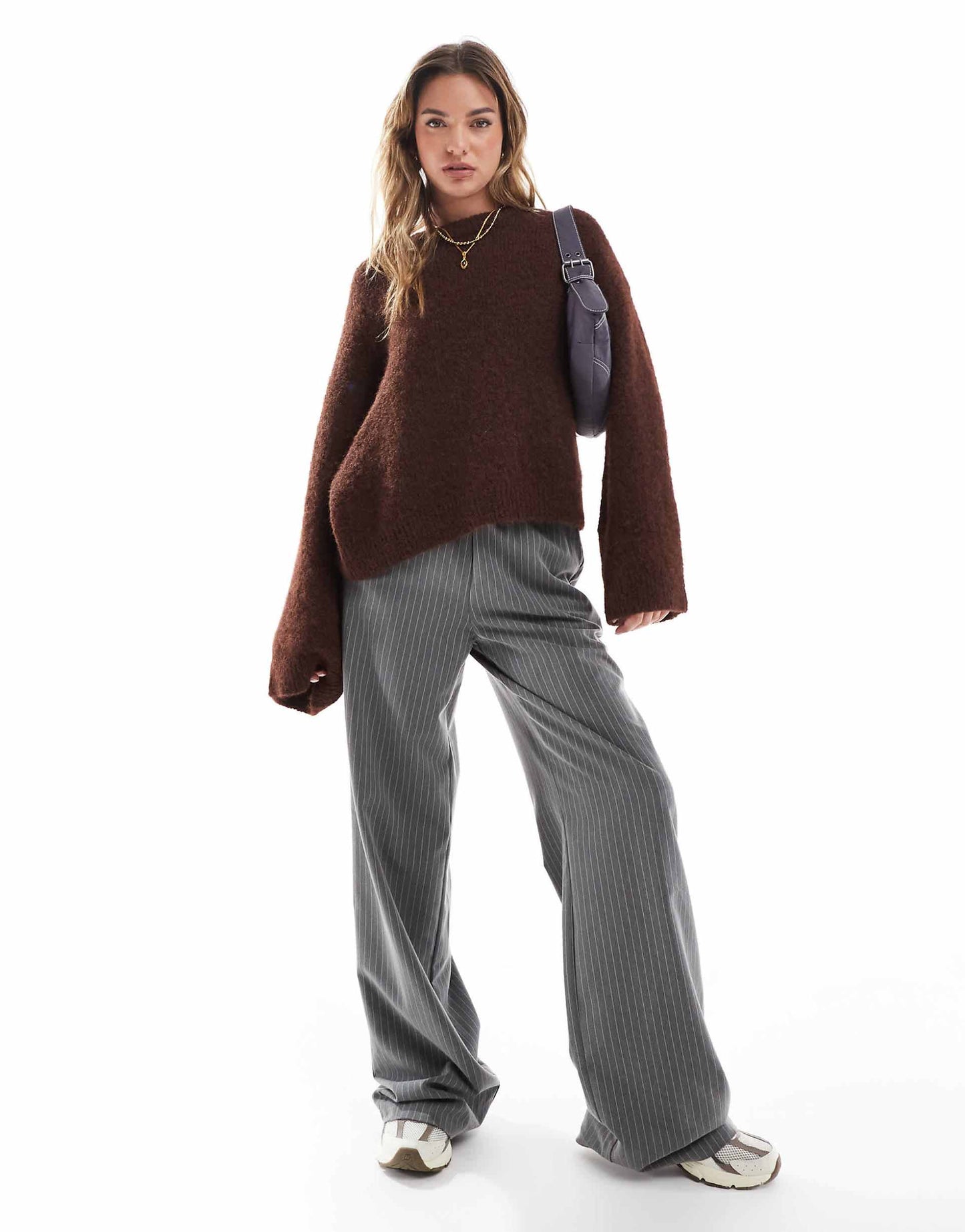 Fluffy Wide Sleeve Oversized Jumper