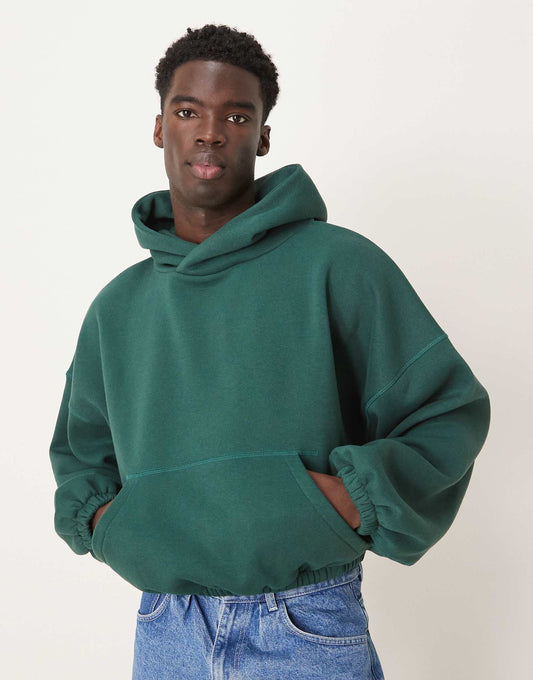 Extreme Oversized Boxy Hoodie With Underarm Panels
