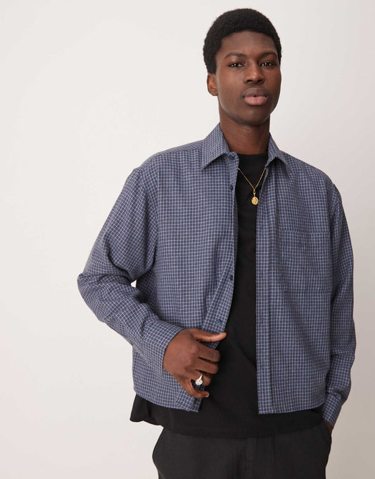Oversized Boxy Flannel Shirt