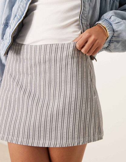 Denim Micro Mini Skirt