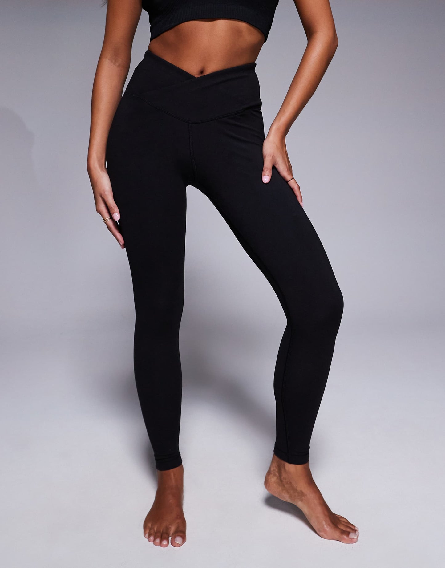 Petite Soft Touch Wrap Waist Yoga Legging