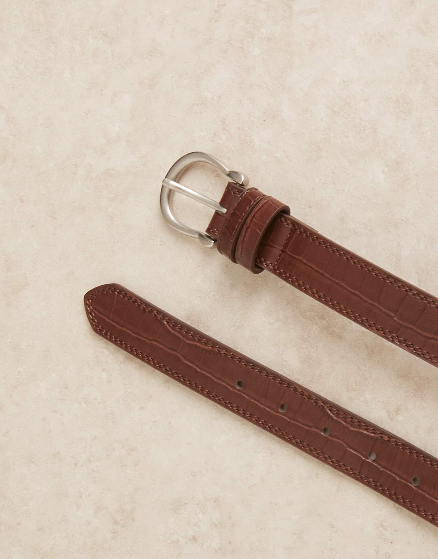 Mock Croc Faux Leather Belt