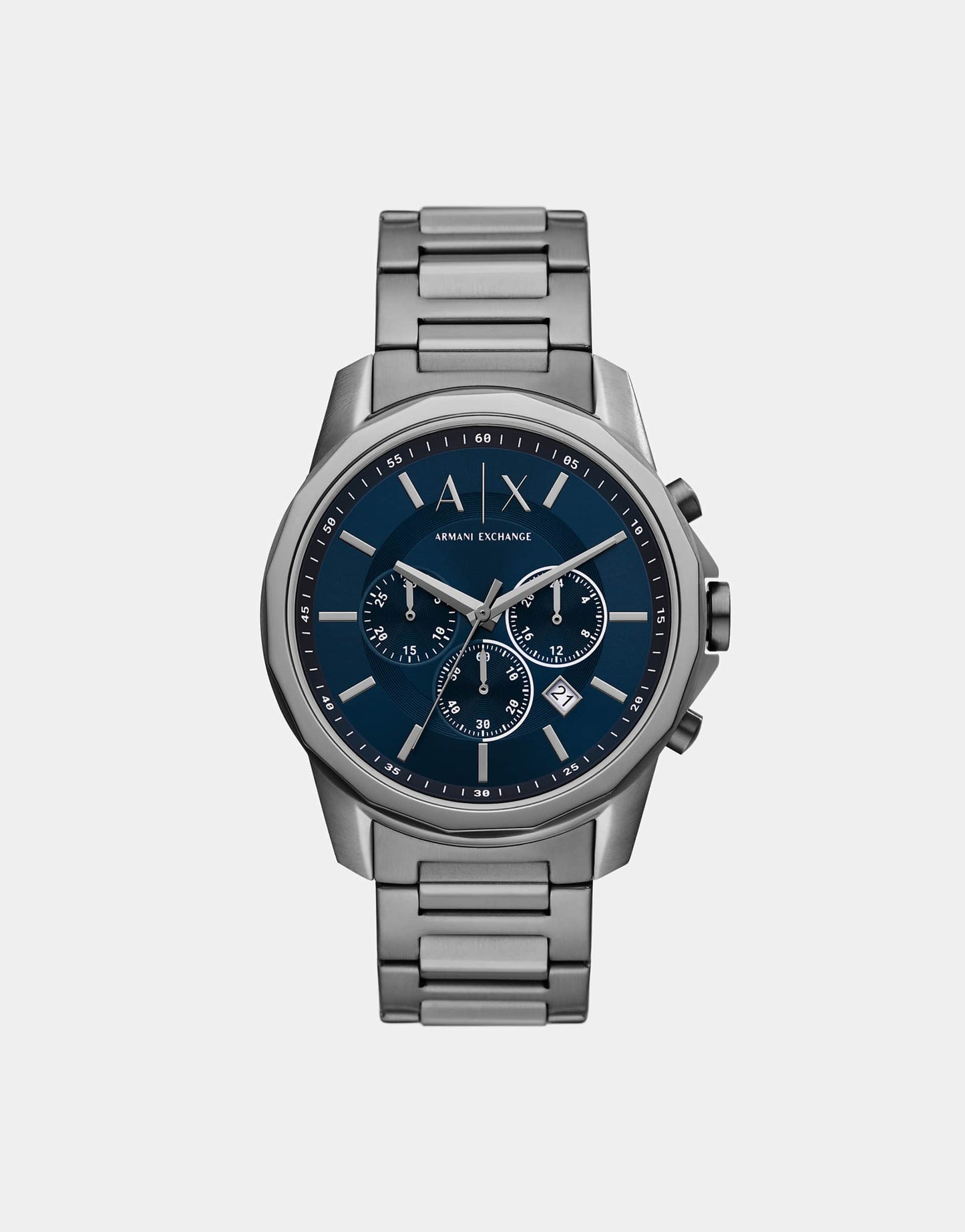 Chronograph Gunmetal Stainless Steel Watch