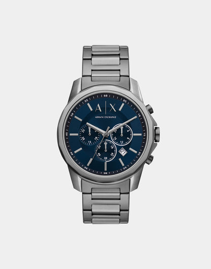 Chronograph Gunmetal Stainless Steel Watch