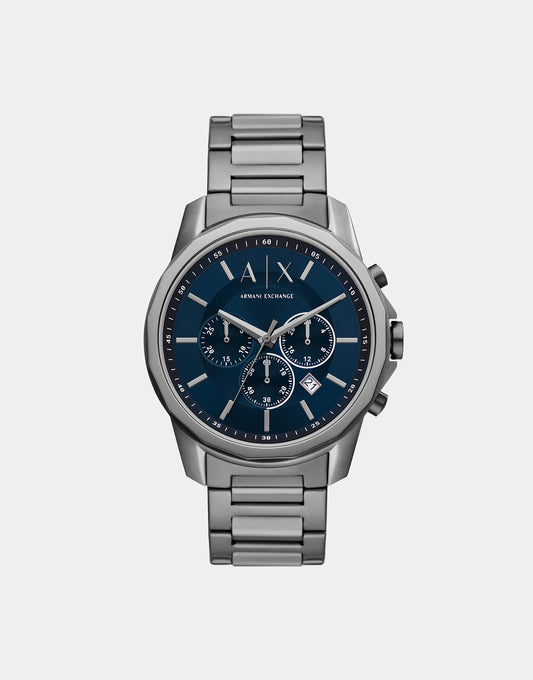 Chronograph Gunmetal Stainless Steel Watch