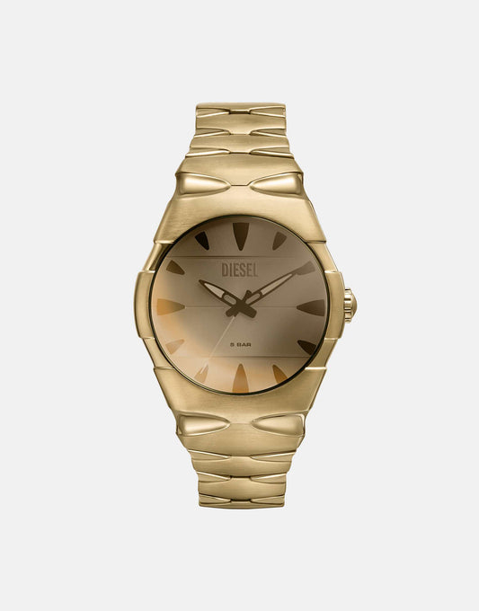 D-Sruptor Three-Hand Gold-Tone Stainless Steel Watch