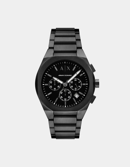 Chronograph Black Stainless Steel Watch