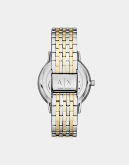 Three-Hand Two-Tone Stainless Steel Watch And Bracelet Set