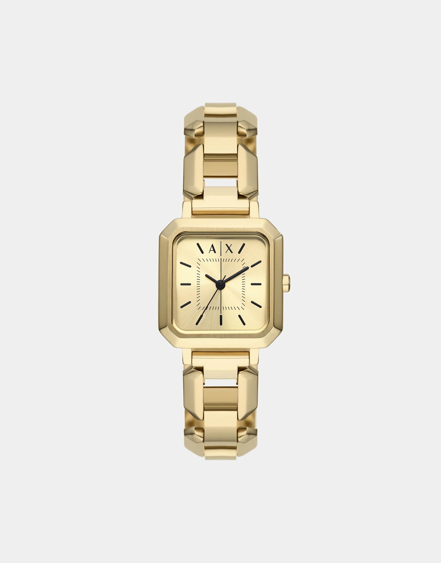 Three-Hand Gold-Tone Stainless Steel Watch