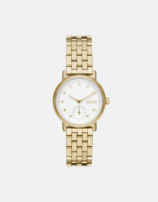 Women'S Kuppel Lille Two-Hand Sub-Second, Gold Stainless Steel Watch, Skw3102