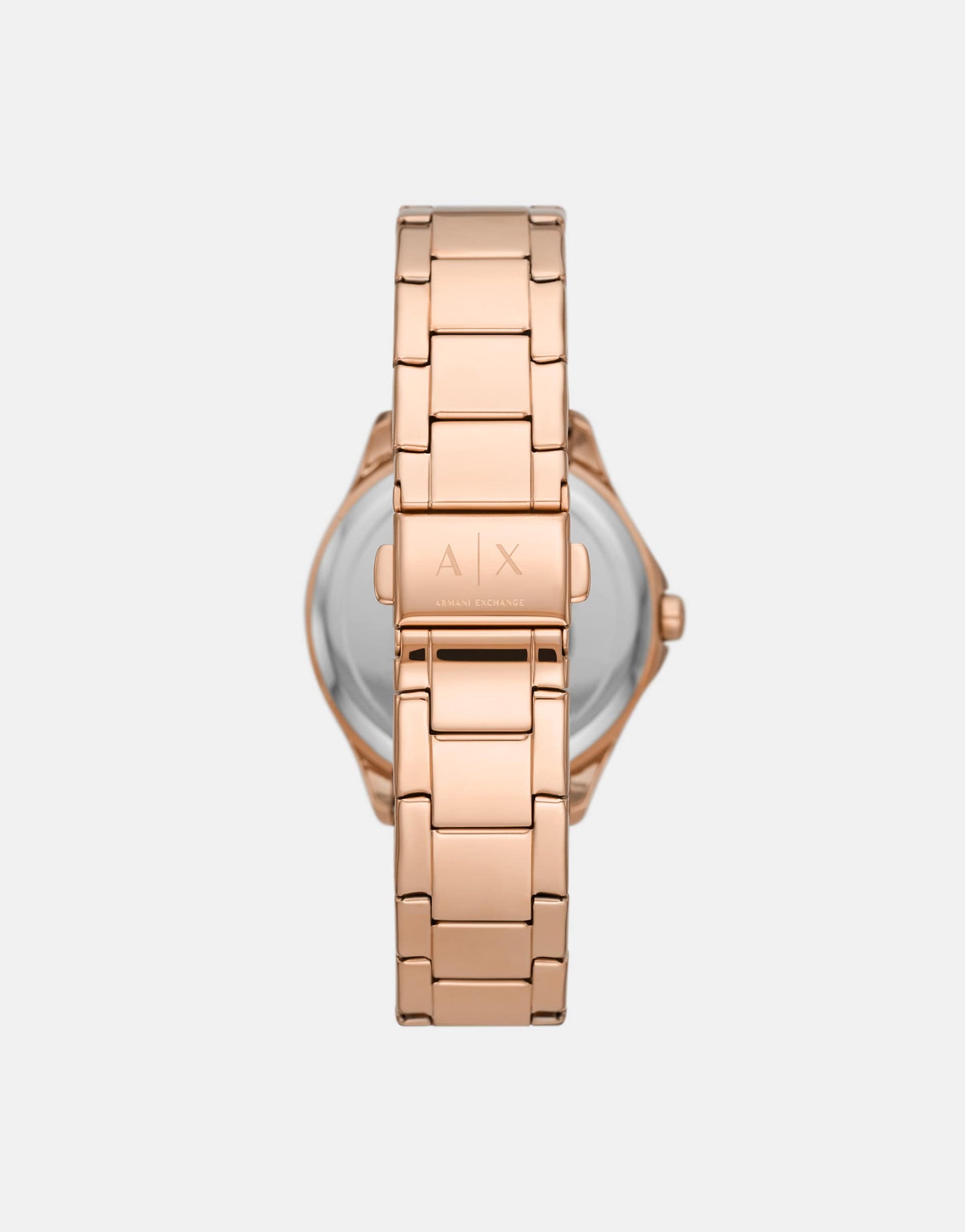 Three-Hand Rose Gold-Tone Stainless Steel Watch