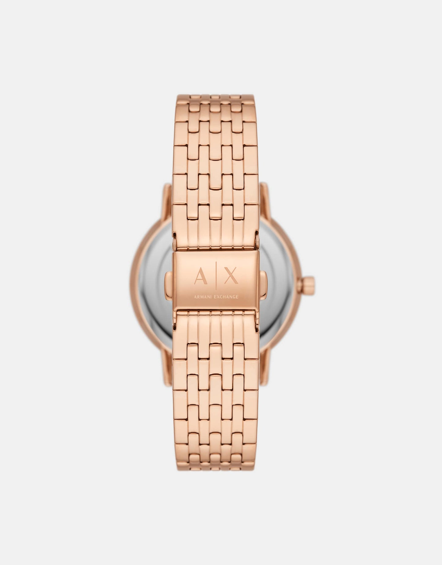 Three-Hand Rose Gold-Tone Stainless Steel Watch And Rose Gold-Tone Stainless Steel Necklace Set