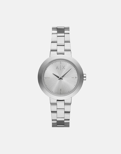 Two-Hand Stainless Steel Watch